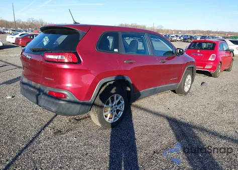 2014 Jeep Cherokee Sport from USA, damaged, VIN 1C4PJMAB8EW318522
